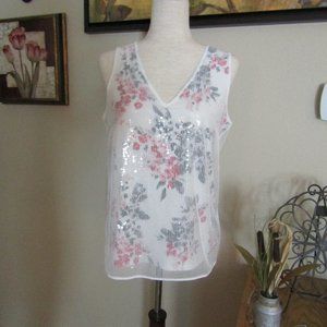 White House Black Market sequined top size small
